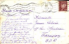 VINTAGE POSTCARD Boat PEGASE Submarine