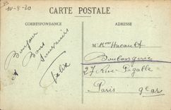 VINTAGE POSTCARD Boat Germinal Submarine