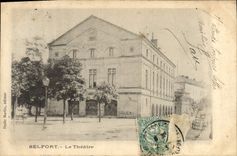 VINTAGE POSTCARD Belfort Theater