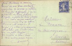 VINTAGE POSTCARD Besancon les Bains Theater and street Megevand