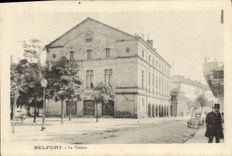 VINTAGE POSTCARD Belfort the Theater