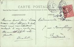 VINTAGE POSTCARD Bordeaux the large Theater Staircase