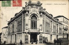 VINTAGE POSTCARD Beziers Theater of the Varieties