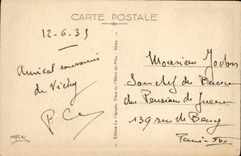 VINTAGE POSTCARD Vichy Sevigne Villa