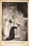 VINTAGE POSTCARD First Appearance Of Blessed Virgin has Sister Catherine Laboure Vault of the girls of charity