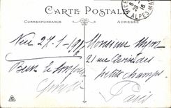 VINTAGE POSTCARD Dimension of azure