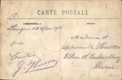 VINTAGE POSTCARD Langres Cathedral Mammes Saint