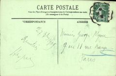 POSTAL Chinon de la VENDIMIA el castillo visto de I él