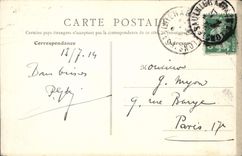 VINTAGE POSTCARD Balsam Messicurs the Source of the Dart the entry of the caves