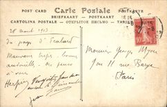 VINTAGE POSTCARD Caen Nave of the Church Saint Etienne Abbey with the Men