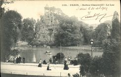 CPA Paris Buttes Chaumont Le lac 