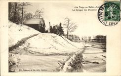 CPA Douane Douanes La neige au Ballon d'Alsace La baraque des douaniers