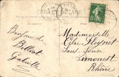 VINTAGE POSTCARD Customs Customs Free Swiss Border French Customs officers going aa the ambush