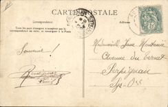 VINTAGE POSTCARD Customs Customs smuggling on the scales of death