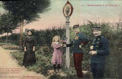 CPA Douane Douanes Hommages a la France Alsace Allemagne 