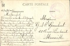 Collares de las aduanas de las aduanas de la POSTAL de la VENDIMIA de los Vosges que el collar del retén entre el St muere y Colamr con la frontera de restauración del poste