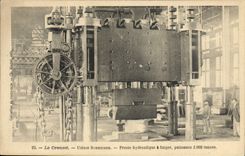 CPA Industrie Usine Le Creusot Usines Schneider Presse hydraulique a forger 