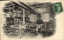 CPA Industrie Usine Etablissements de MM Schneider & Co Montage de marine