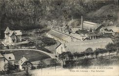 VINTAGE POSTCARD Industrie Machines universal Acetylene Company Machines of Clavaux View