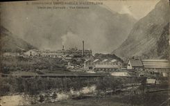 CPA Industrie Usine Compagnie universelle d'Acetylene Usine des Clavaux Vue generale 
