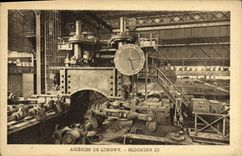 VINTAGE POSTCARD Industrie Machines Steel-works of Longwy Blooming III