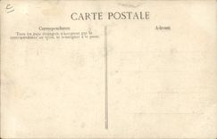 VINTAGE POSTCARD Floods the village of Lorroy on Loing Removal in the barge Boat TOP