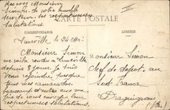 VINTAGE POSTCARD Jewish Judaica Luneville Street Castara and synagog after the Militaria fire