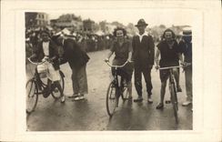 CARTE PHOTO Velo Cycle Cyclisme Femmes