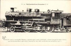 VINTAGE POSTCARD Train Engine Machine 1584 S.A. Schmidt superheater