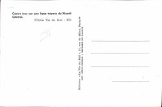 MODERN CARD Train Against day on a line vapor of the Massif Central