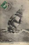 CPA Bateau Voilier Dieppe en pleine mer 
