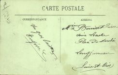 VINTAGE POSTCARD Sailing Boat Cherbourg Four Mats all sails outside