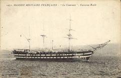 VINTAGE POSTCARD Sailing Boat the Crown Vessel School