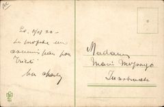 VINTAGE POSTCARD Love Action without words