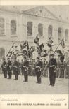 CPA Militaria Six nouveaux drapeaux allemands aux Invalides 