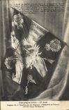 CPA Militaria Drapeau du 1er bataillon du 87eme regiment d'infanterie de Reserve 