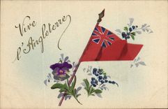 CPA Militaria Drapeau Angleterre