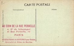 VINTAGE POSTCARD Militaria Paris Re-examined of July 14th, 1918 the Belgian flag