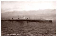 VINTAGE POSTCARD Boat Underwater Submarine Seal