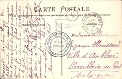 VINTAGE POSTCARD Boat Underwater Submarine Dunkirk Jellyfish