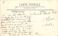 VINTAGE POSTCARD Boat Underwater Submarine Pluviose with broad by heavy weather