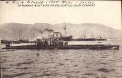CPA Bateau Sous marin Sous-marin Cigogne 