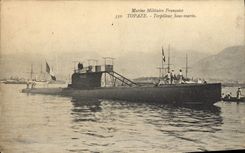 CPA Bateau Sous marin Sous-marin Torpilleur Topaze
