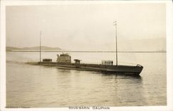 CPA Bateau Sous marin Sous-marin Dauphin