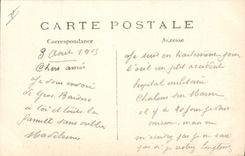 VINTAGE POSTCARD Trawl-nets on the Marne the theater