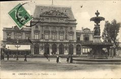 CPA Le theatre Cherbourg 