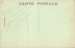 VINTAGE POSTCARD Calais the theater and the statue of Jacquard