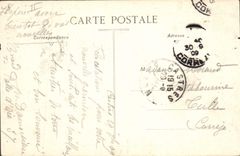 VINTAGE POSTCARD Castres the theater Frontage of the large theater