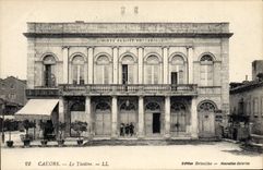 VINTAGE POSTCARD Cahors the theater