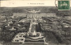 Panorama de Versalles de la POSTAL de la VENDIMIA